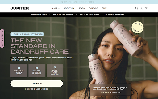 Jupiter scalp and hair care