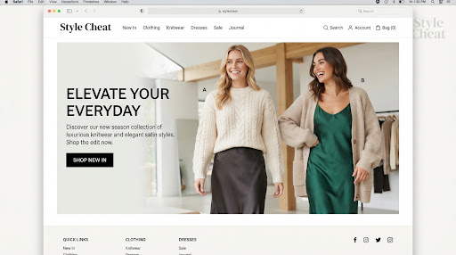 Style Cheat fashion storefront